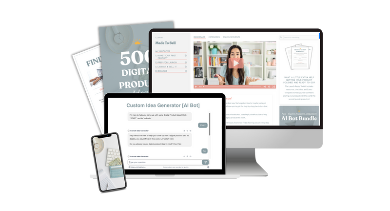 Made to Sell mini-course mockup