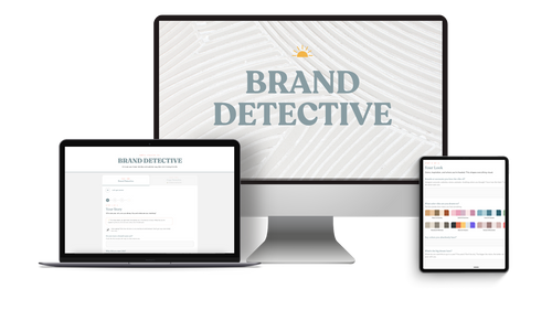 Brand Detective dashboard tool mockup