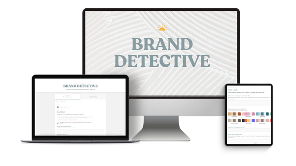 Brand Detective dashboard tool mockup