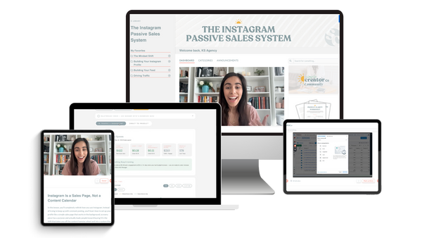 Instagram Passive Sales System mockup