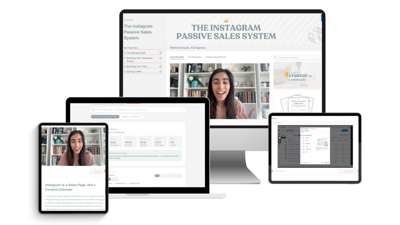 Instagram Passive Sales System mockup