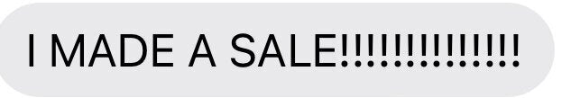 Customer message about their launch