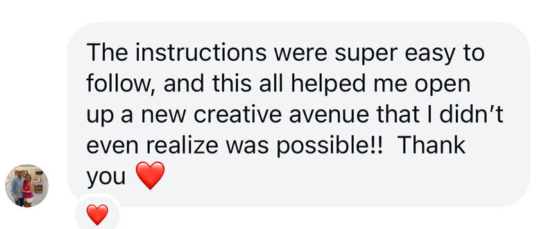 Customer message about results from Made to Sell